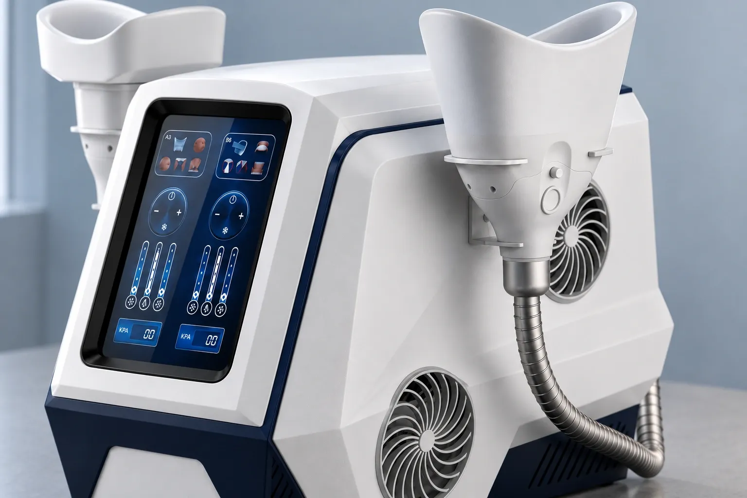 CryoShape X2 con display e applicatori predisposti
